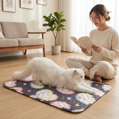 Tapis rafraichissant Chat rentangulaire 