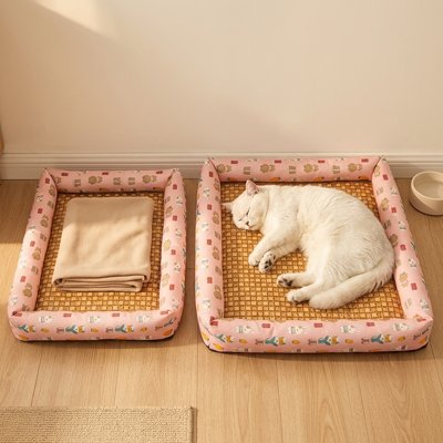 Tapis rafraichissant Chat un grand avec chat petit à coté