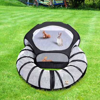 Tente pour Chat avec Tunnel | Douillet Imperméable - Chatjoue