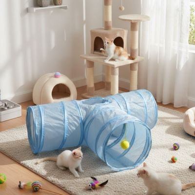 Tunnel pour chat | Pliable et Résistant - Chatjoue