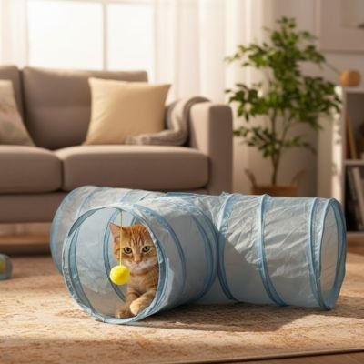 Tunnel pour chat | Pliable et Résistant - Chatjoue